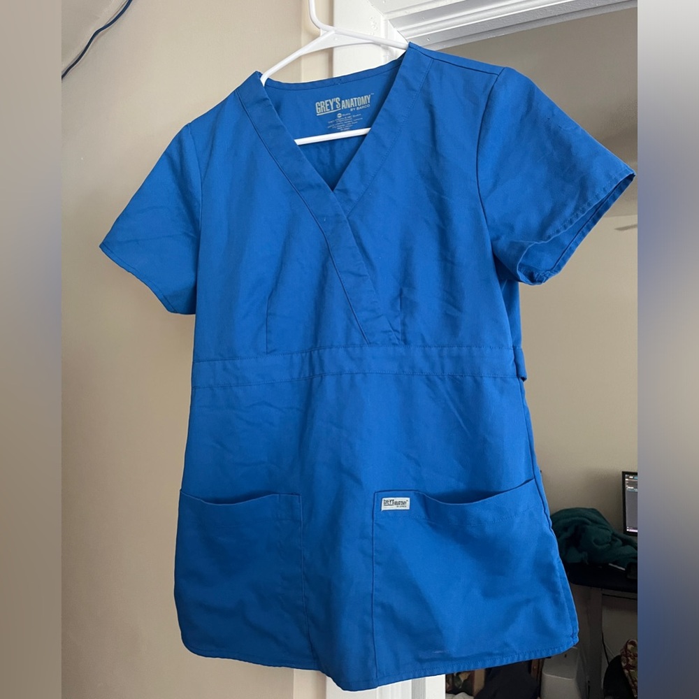 Women’s Scrubs Tops Grey’s Anatomy Barco, New Royal Size S (3)